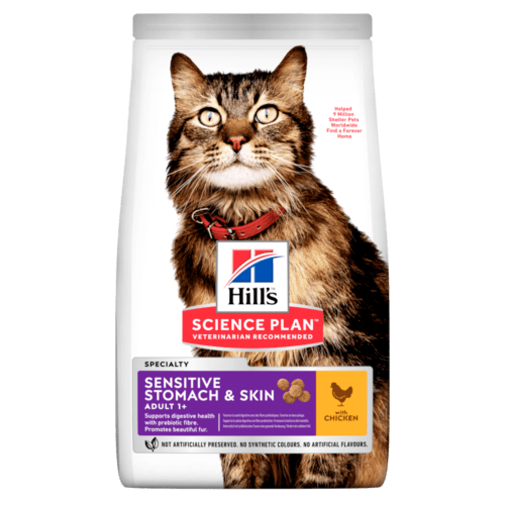 Сухой корм Hill's для кошек с чувствительным пищеварением